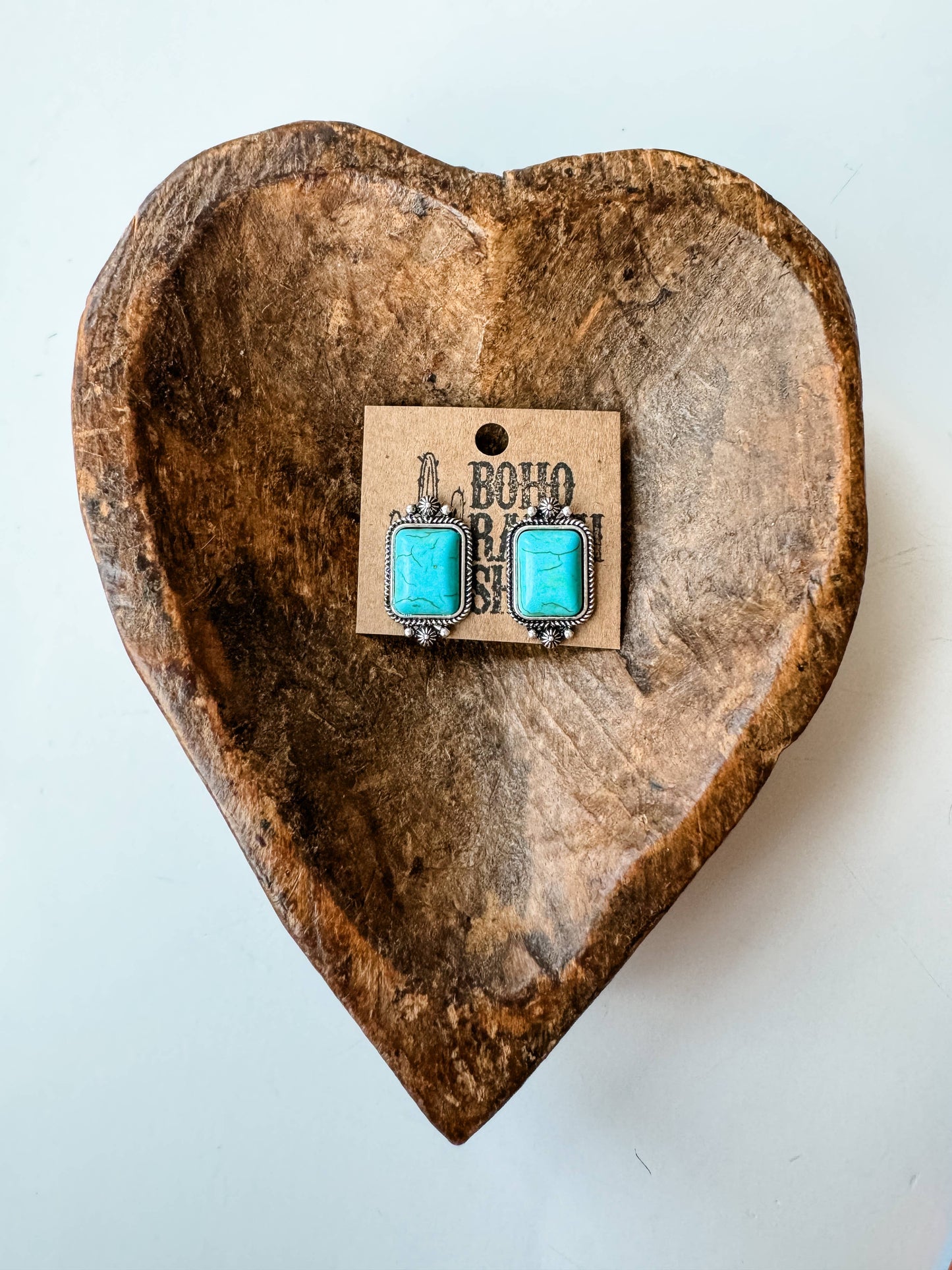 Rectangle Post Earrings