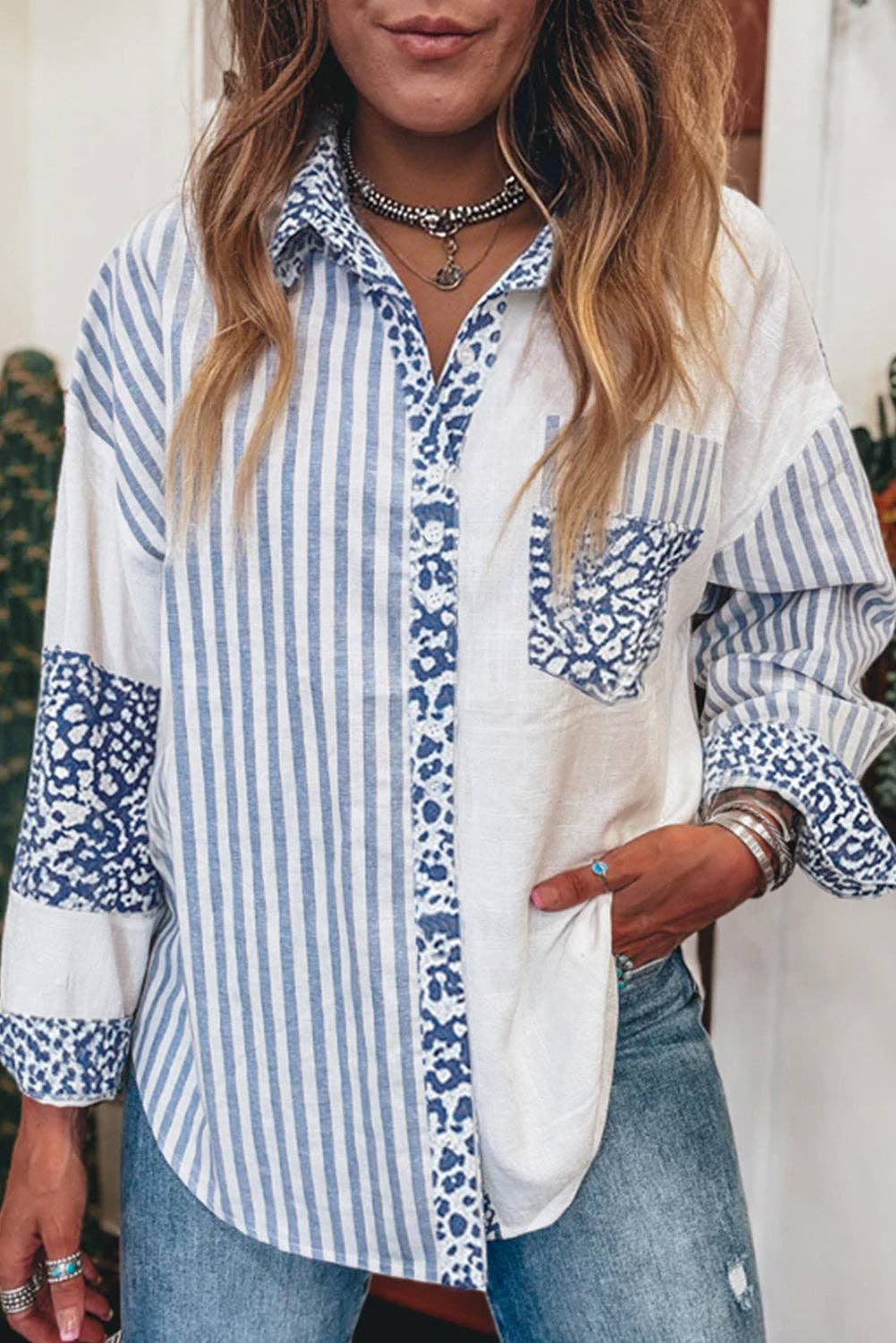 Gabby Striped Casual Shirt