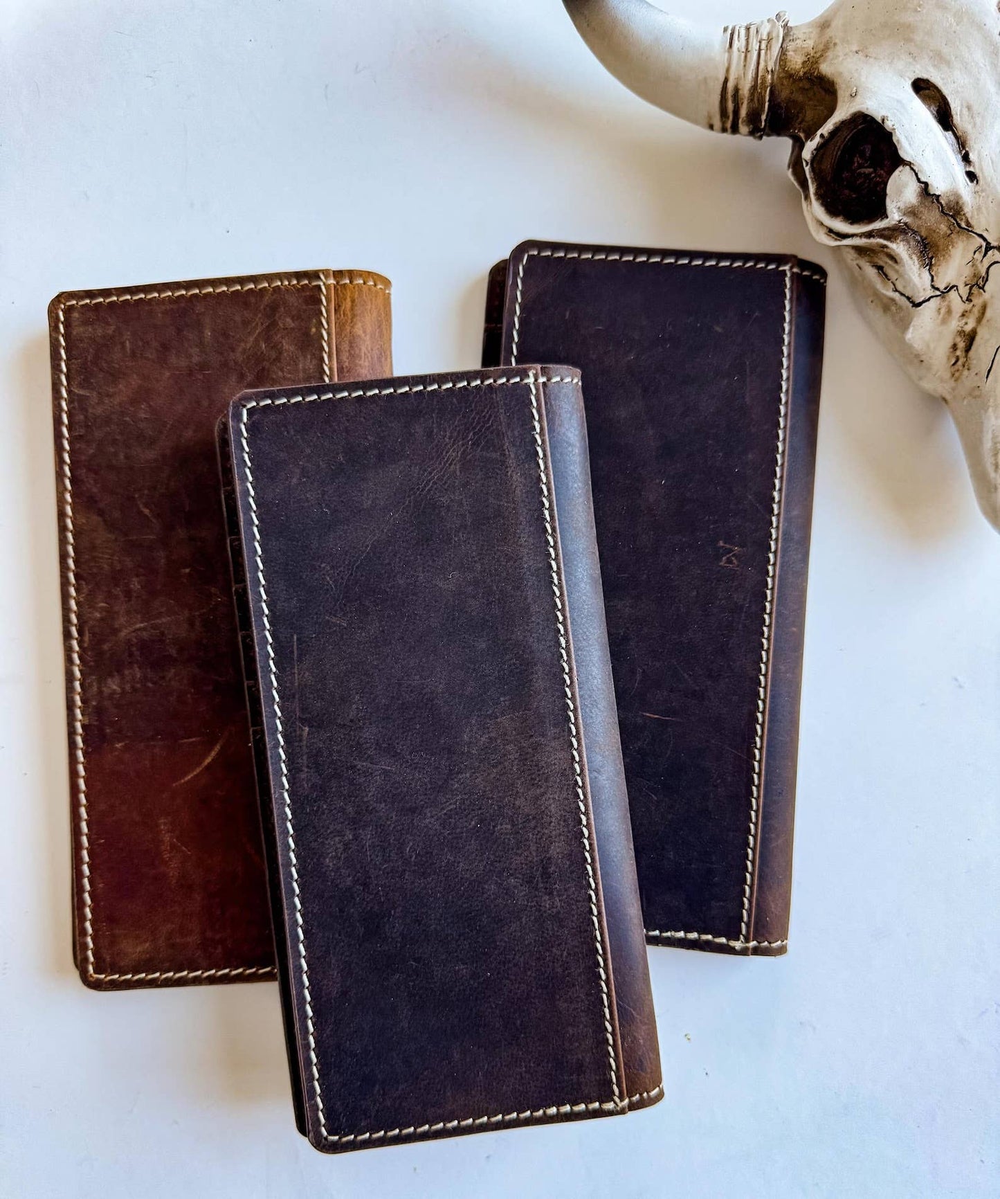 Western Genuine Tooled Leather Bi-Fold Wallet