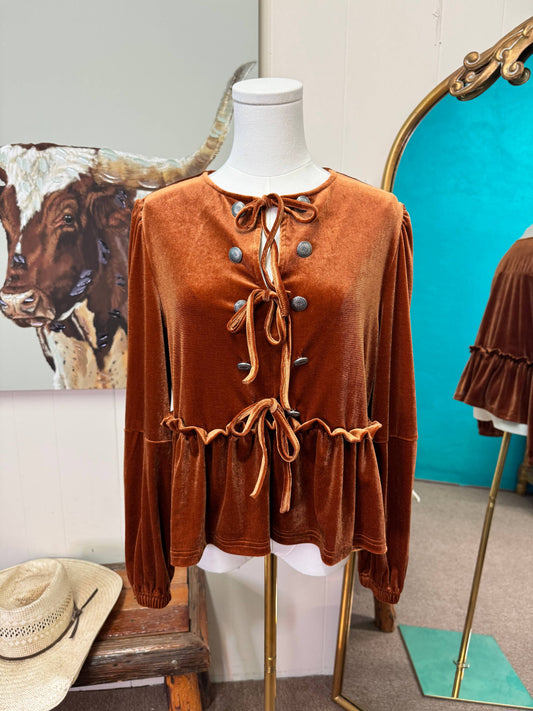 Hadley Velvet Top