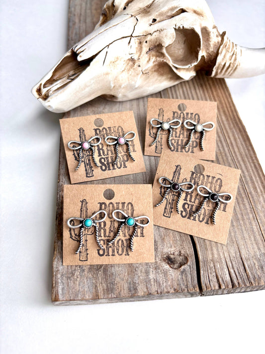 Coquette Bow Stud Earrings